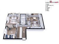 Pronájem prostorného, světlého bytu 3+KK 81 m2 ul. Kestřanská, Cholupice. - 10
