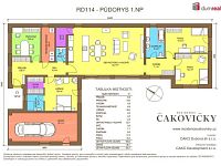Prodej novostavby samostatného RD 5+kk už. plochy 193,7 m2, pozemek plochy 825 m2, obec Čakovičky - 2
