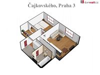 Světlý byt 2+kk, 51 m2, po kompletní rekonstukci, zařízený, TOP Stav, 4.patro, OV, Praha 3 - Žižkov - 11
