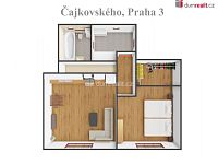 Světlý byt 2+kk, 51 m2, po kompletní rekonstukci, zařízený, TOP Stav, 4.patro, OV, Praha 3 - Žižkov - 6