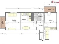 Pronájem bytu 2+kk (63m2) se dvěmi balkony v Praze 9 - Letňany - 7