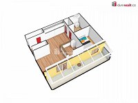 Světlý byt 2+kk s terasou, 31 m2 + terasa 11 m2, 3. patro / 4 NP, cihla, Praha 10 - Vinohrady - 6
