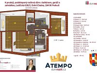 K prodeji, rodinný dům 4+1 s balkónem, zahrádkou a krytým parkovacím stáním, Ledčická 628/2, Dolní Chabry 184 00, Praha 8 - 22
