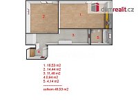 Nový byt 2+kk, 50 m2, společná zahrada 250 m2, parkovací stání, 1.patro, cihla, Praha 4 - Krč - 6
