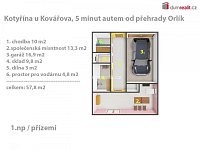 Prostorná chalupa, 4+1, 162 m2, pozemek 1334 m2, Kotýřina, Orlík - 6