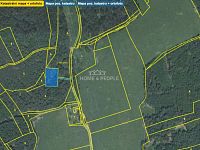 Prodej unikátního pozemku 1463 m2 u obce Hašlovice, na samotě v lese. - 2