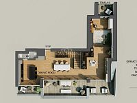 Prodej mezonetového bytu 4+kk/T, 237m², 6.p. a 7.p., Praha 3 - 13