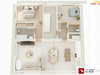 Novostavba RD 6+kk s komercí v centu Luhačovic o výměře 260 m2 s terasou, zahradou a parkovacím stáním. - 3