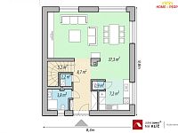 Novostavba RD 4+kk v centu Luhačovic o výměře 121 m2 s terasou, zahradou a parkovacím stáním. - 4