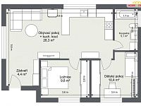 Prodej krásné chaty k celoročnímu užívání, Káraný - 12