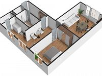 Prodej, byt, 3+KK, 62 m2 + balkón, 2x sklep, garáž, zahrádka, Golčův Jeníkov - 20