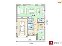 RD 5+kk ve Zlíně, Nivy II s park. stáním, terasou a zahradou - 12