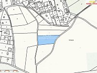 Podíl pozemku 2181/13 Lipence 3634 m2 - 2