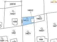 Podíl pozemku 1463/3 Lipence 72 m2 - 2