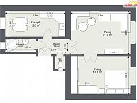 Pronájem bytu 2+1, Praha 2 - 7