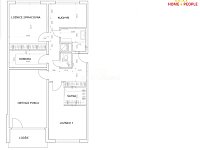 Pronájem luxusního bytu 3+1 s lodžií, 83 m2, Zárubova, Praha 12-Kamýk - 2