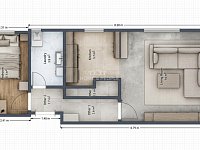 Prodej bytu Praha 8, 2+kk, 46m - 2