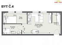 Pronájem bytu 2+kk 30m² s parkovacím stáním, Bylany u Českého Brodu - 10