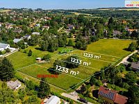 Prodej tří stavebních pozemků. Kamenice u Prahy