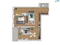 Prodej bytu v osobním vlastnictví 3+kk, 88 m2 Liberec, ul. Tovární - 12