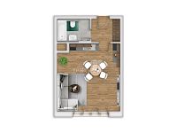 Prodej bytu v osobním vlastnictví 1+kk, 40 m2 Liberec, ul. Tovární - 2