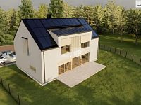 Novostavba rodinného domu s promyšlenou dispozicí a zahradou, Pravonín