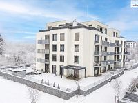 Byt  3+kk s dvěma balkóny, jedním parkovacím stáním v garáži a sklepem v Praze 9, Vysočany - výhled z balkonu