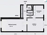 Klidný byt 2+1, OV, 53 m2, Praha 6 - Petřiny - 16