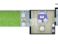 Pronájem  bytu 1+kk 39 m2 s terasou 24 m2, garážové stání, Jesenice u Prahy - 7