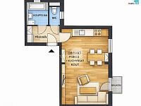 Byt 1kk, 37,09 m2 s balkonem a parkovacím stáním v Nehvizdech - 22