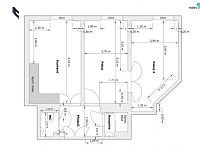 Pronájem bytu 3KK, 55m2, Praha 2 , Nusle  - 13