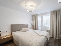 Kompletně zařízený, designově laděný byt 3kk/2xL - ložnice se vstupem na lodžii