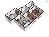 Pronájem rodinného domu s 2 bytovými jednotkami 3+1 a zahradou, Studénka (Nová Paka) - 9