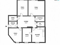 pronájem 4+1 , 94m2, Praha, Nusle  - 2