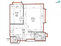 Prodej bytu 2+kk, 51 m2 Sedlčanská, Praha 4 - 12
