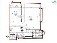 Prodej bytu 2+kk, 51 m2 Sedlčanská, Praha 4 - 6