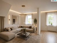 Nezařízený byt 2+kk, 64 m2 v Praze 9  ul. Českobrodská - vizualizace