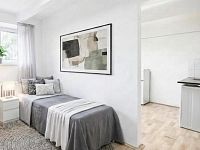 1+1, 24 m², Praha 10 – Vršovice - vizualizace