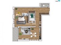 Prodej bytu v osobním vlastnictví 3+kk, 88 m2 Liberec, ul. Tovární - 12