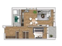 Prodej bytu v osobním vlastnictví 2+kk, 60 m2 Liberec, ul. Tovární - 6