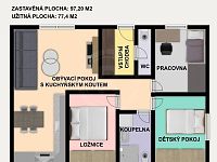 PRODEJ PŘÍZEMNÍHO RD, VČELNÁ, ČESKÉ BUDĚJOVICE - PŮDORYS DŮM B.jpg