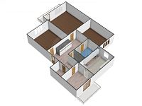 PRODEJ ZDĚNÉHO BYTU, J. Š. BAARA, CENTRUM ČESKÝCH BUDĚJOVIC - PŮDORYS 3D.jpg