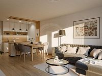 PRODEJ NOVÉHO BYTU 3+KK S TERASOU, ŠROUBÁRENSKÁ, ČB - Obývák1_4K.jpg