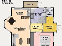 PRODEJ RODINNÉHO DOMU 2+KK, DOUDLEBY - PŮDORYS.jpg