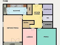 PRODEJ BYTU 3+1 S GARÁŽÍ, KLARICOVA, ČESKÉ BUDĚJOVICE - PŮDORYS.jpg