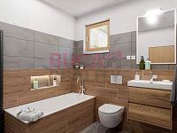 Prodej bytu 1+kk v novém projektu v Černé Pošumaví budova B 2.podlaží - koupelna 1.jpg