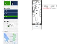 Nájem částečně zařízeného bytu 1+kk, vel. 28 m2 s terasou ul. Ondrova, Brno - byt - půdorys.jpg