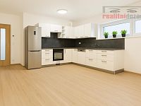 Nájem bytu 2+kk s balkonem a sklepem 62,34 m2 Brno-Žebětín, ul. Chvalovka