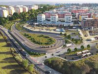 Pronájem novostavby bytu 1+kk s balkonem a sklepem, Brno ul. Křepelčí - tramvajová smyčka