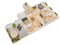 Nový rodinný byt 5+kk s prostornou terasou v novostavbě Zelené kaskády. - Zelené kaskády_byt 301_developer GARTAL.jpg